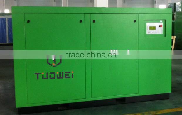 Low noise oil free screw air compressor for industrial