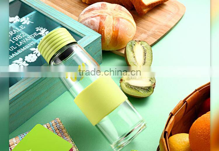 Silicone Cover glass juice cup Super Seal outdoor using juice seal sport juice glass cup