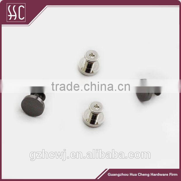 flat nail handbag rivert snap fastener bag accessory