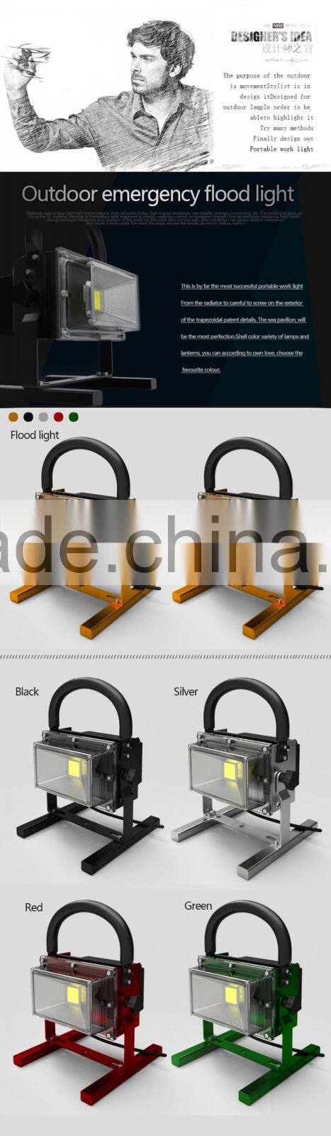 Outdoor Portable 30W 40W 50W Emergency IP65 Outdoor Waterproof LED Flood Light Work Lamp Lighting