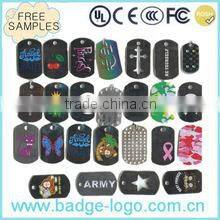 fashion anodized aluminum dog tag chain