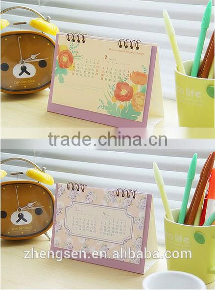 Flower series Desktop paper flip calendar