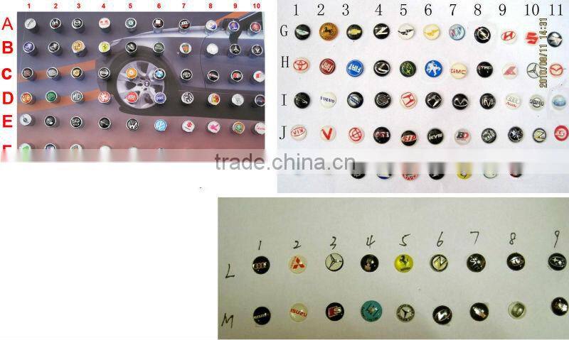 Car logo tire valve cap set