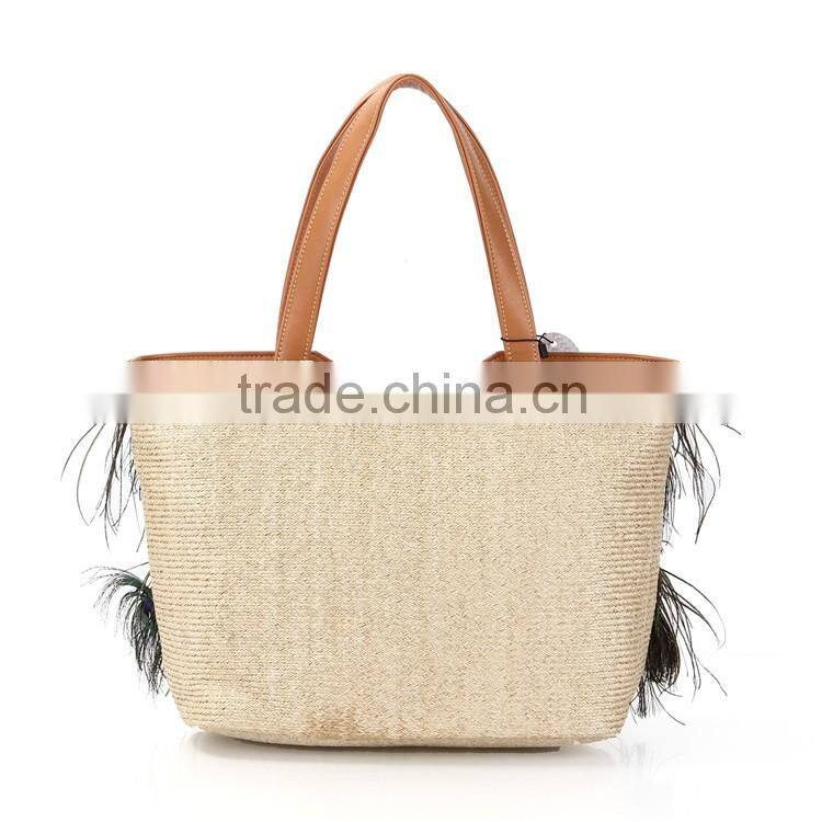 ANGEDANLIA brand 2016 New Design Women Handbag Summer Straw Bag Wholesale