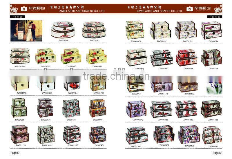 2014 new design MDF canvas box on stock catalog