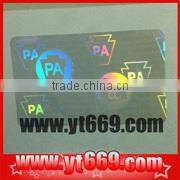 holographic fluorescence sticker