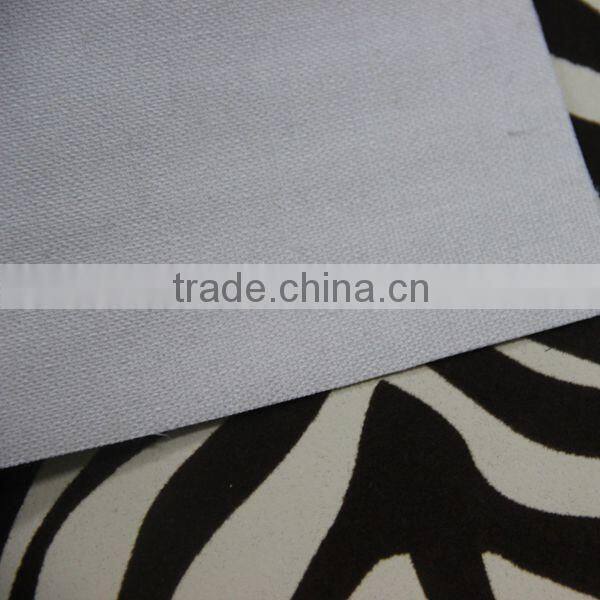 Flocked new design pu artificial leather for sofa and decoration usage