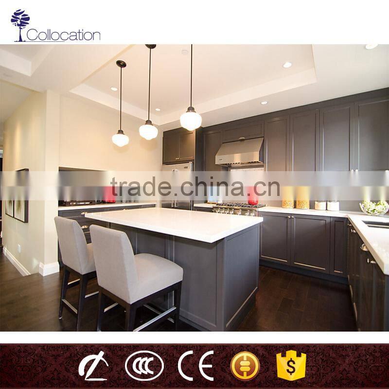 Dark Jane European style kitchen cabinet design in China