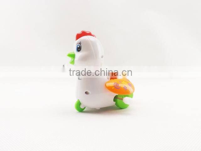 2PCS Baby wind up yellow chicken toy