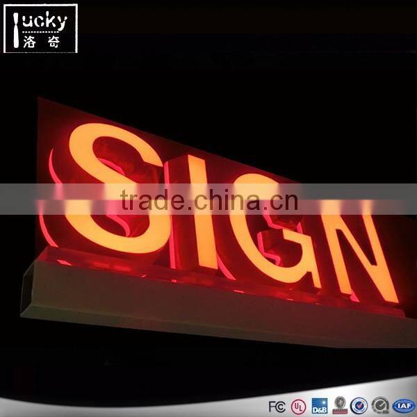 Acrylic led display stand with two legs