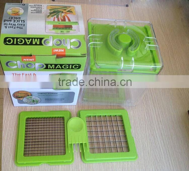 The box shape fruit and vegetable chop magic