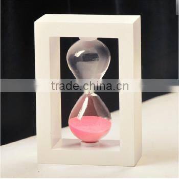 15 minutes wooden sand hourglass
