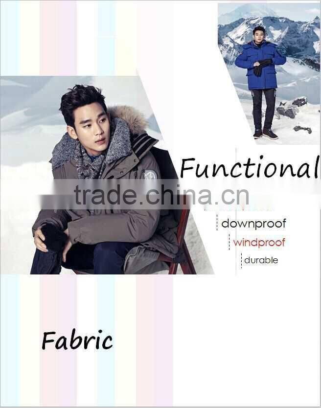 100% nylon 228T taslon fabric for windproof jackets and ski jackets