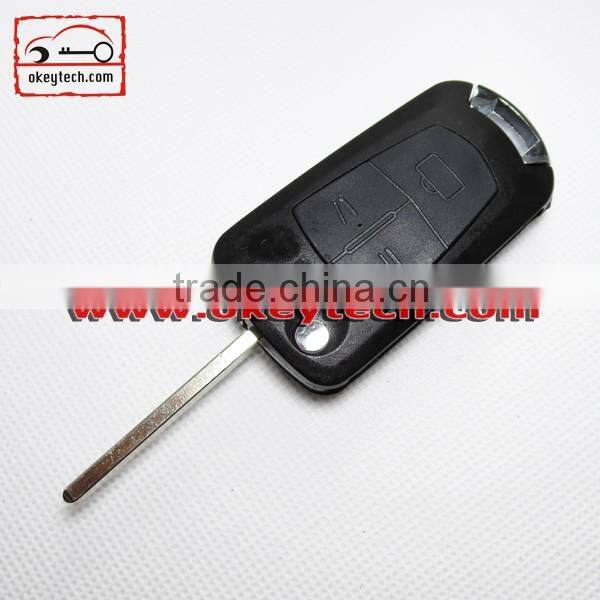 High Quatity Opel remote modified flip key shell Car Key 3 Button Opel Astra key romote key shell