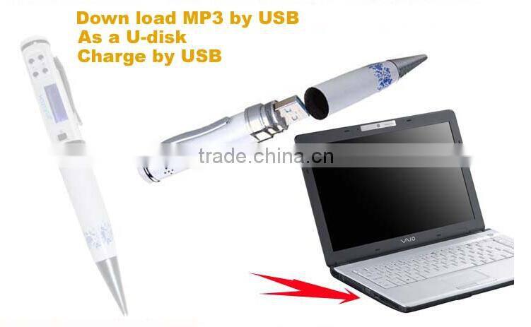 New 8GB Rechargeable Digital Voice Recorder Dictaphone with MP3 Player FM Radio