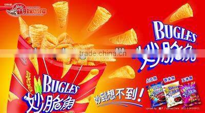 Automatic ChinaFresh Potato bugles chip spopcorn rocution Line