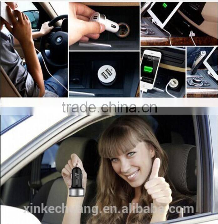High Efficiency Car battery Charger, usb car charger CE ROHS for smart phone