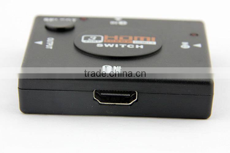 HD splitter for PS3 PS4 for Xbox 360 PC DV DVD HDTV 1080P 3 Input to 1 Output