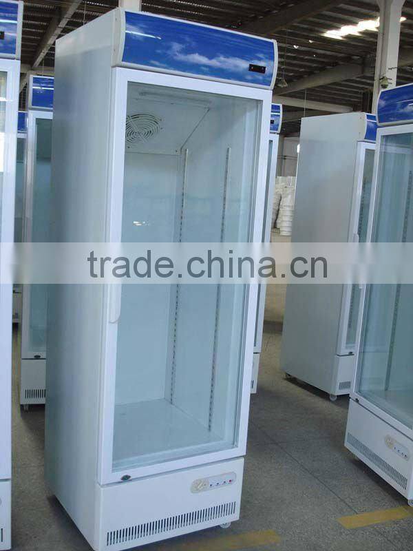 220L Upright commercial branding compressor fridge cooler
