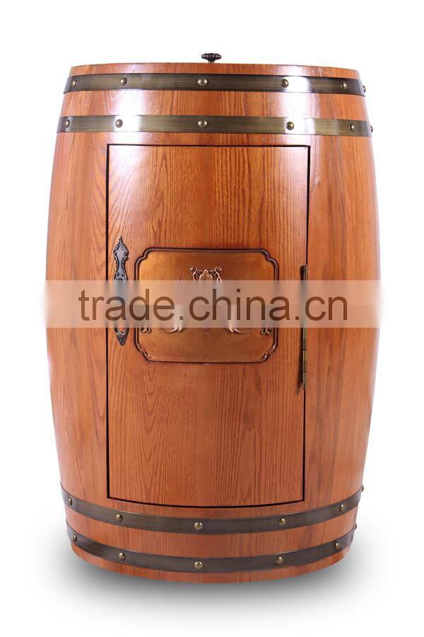 free standing wood wine mini fridge 48l wine refrigerator wooden