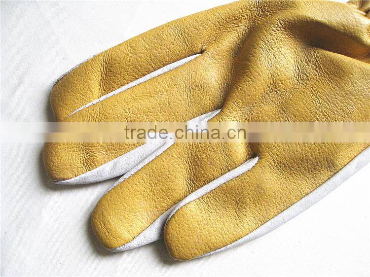Grain Pigskin Leather High Impact Protective Gloves