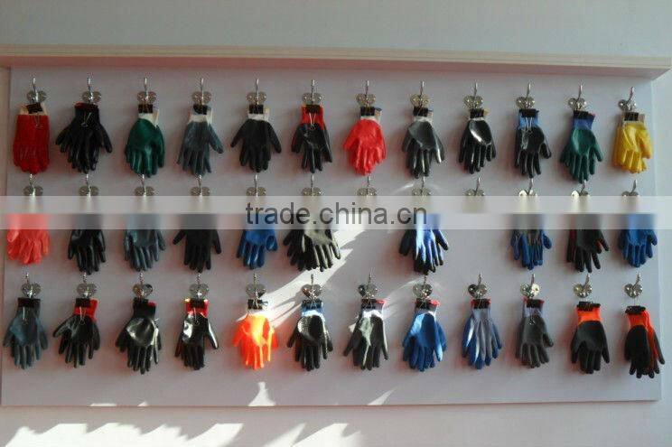 100% COTTON JERSEY HALF COATED NITRILE GLOVE