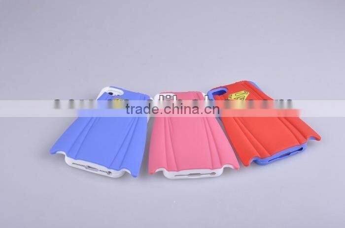 Superman's Cloak Design Armor Case for Iphone5 5s 5cprotector Carrying Case ( for iphone5c red)