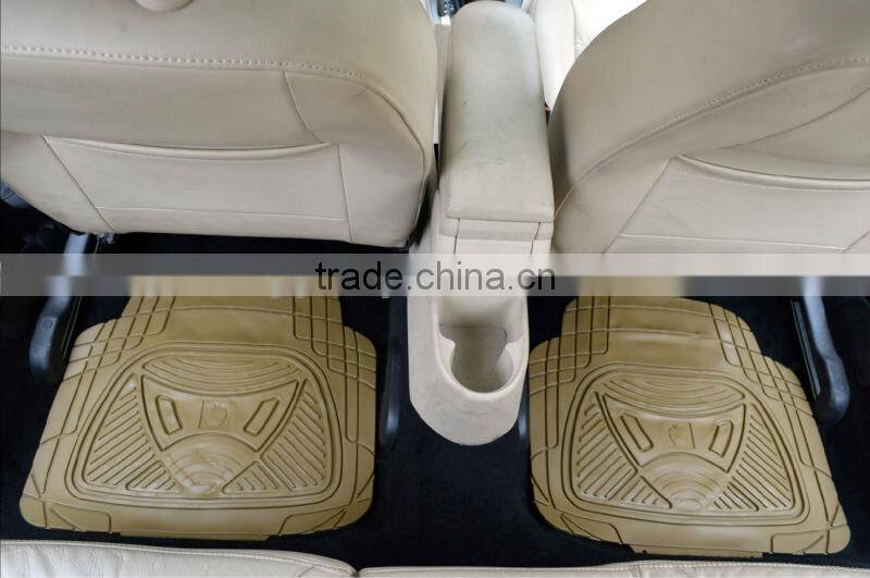 universal fit 5pcs full set ridged heavy duty rubber floor mats