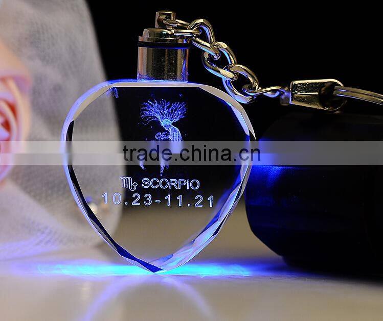 2016 attractive and durable crystal keychain