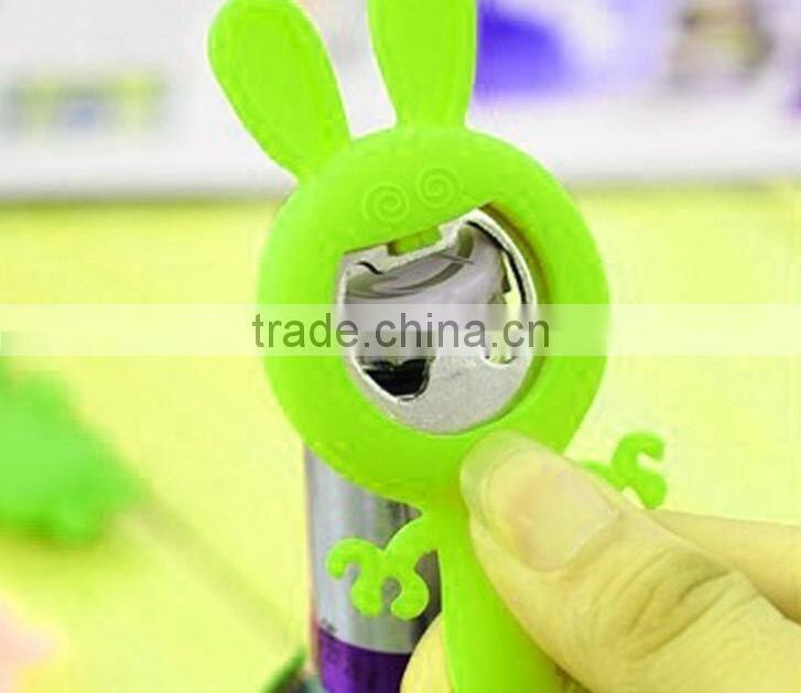 promotional funny animal shape silicone bottle opener,FDA silicone bottle opener