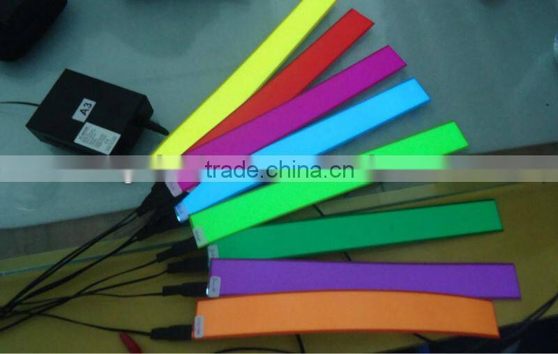 best-selling el tape *8pcs different colors with 1 dc12v inverter