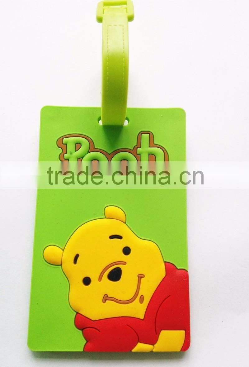 PVC Luggage Tags Manufacture Animation Printed Cute Bag Tags Wholesale