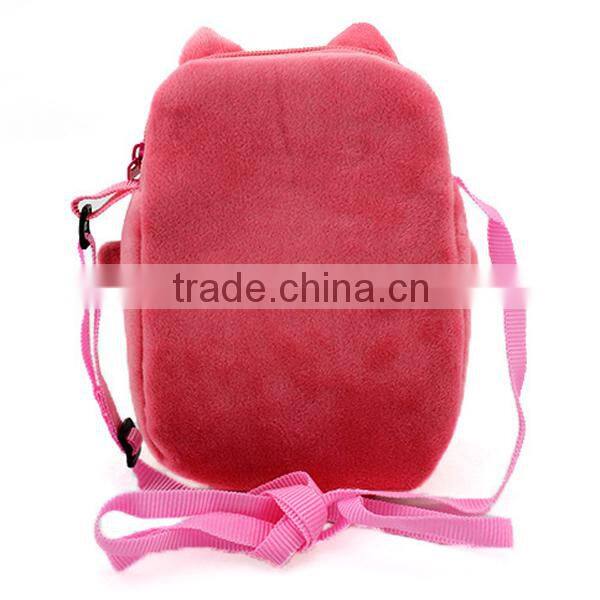 Mix design wholesale plush cute cartoon kids school bag cartoon kids bag