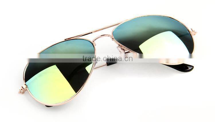 Stocked Colorful Mirrored Small MOQ Laser Logo Pilot Sample for free Fashion Custom logo Sunglasses Mens