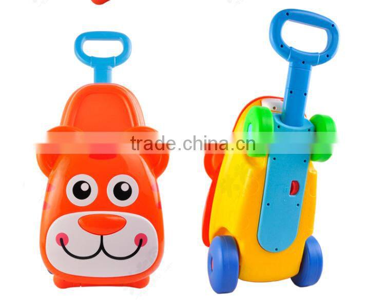 Safety baby bicycle children suitcase ABS kids trolley case
