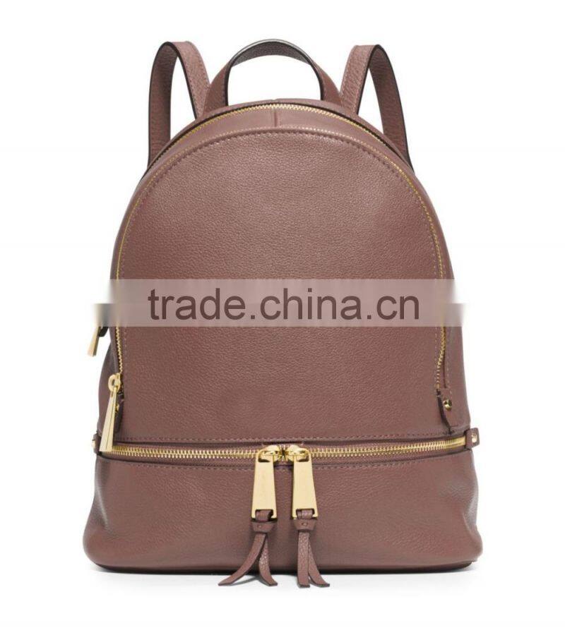 2015 wholesale girl leather handbag backpack