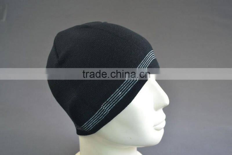Plain Black Beanie Hat for Men