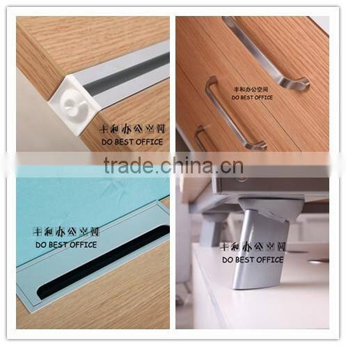 Used Office L-Shape Boss Table Models With Cabinets YH-153