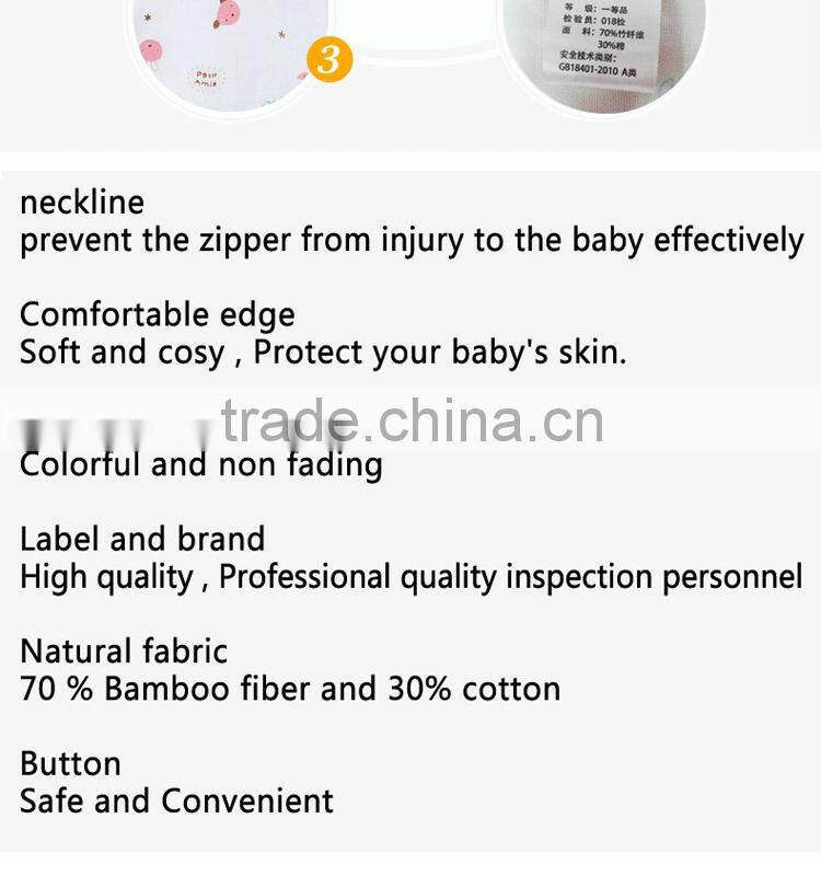 70% bamboo 30% cotton infant baby straddle sleeping bag for summer