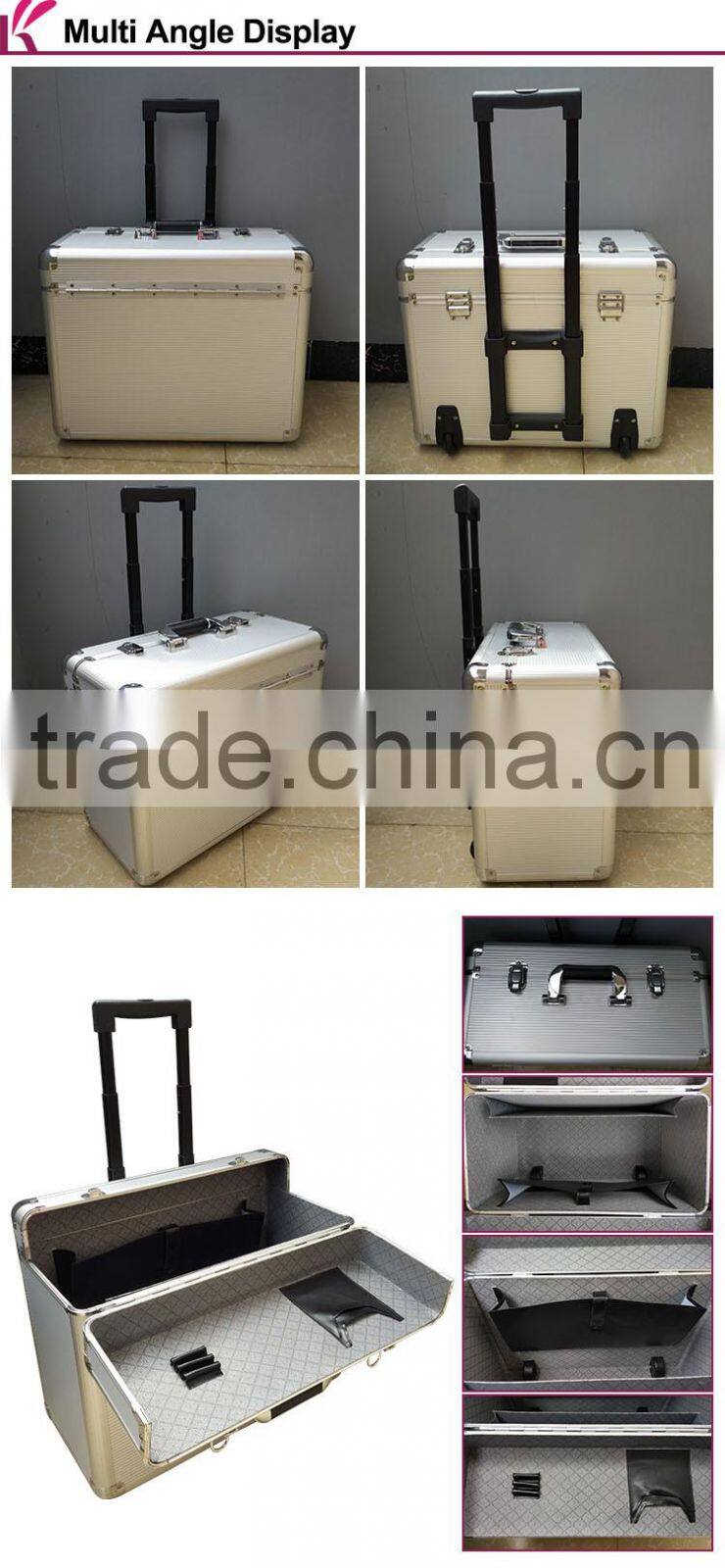 Factory Lowest Price Hard Case Aluminum Trolley Tool Box