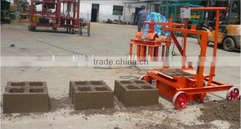 portable cement brick making machine QT40-3C hollow block making machine price