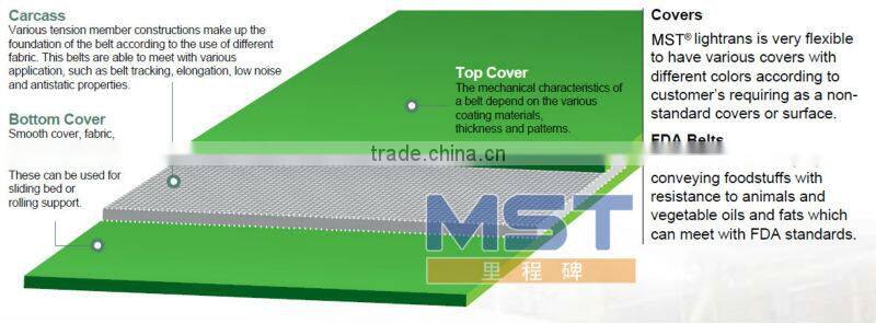 Plastic modular conveyor belt