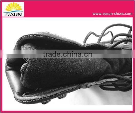 Black fashion Goodyear work boots with steel toes