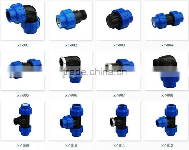 Quick connect pipe fitting plastic water pipe fitting compression fitting
