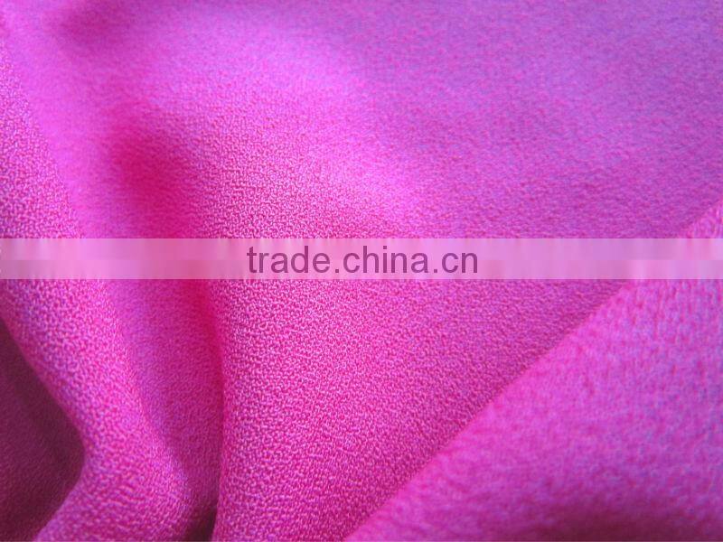 2016 hot sell high qualtiy cheap polyester elastane fabric moss crepe fabric