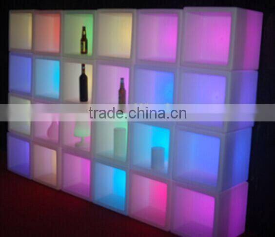 illuminated glaring led wine diplaying window/ display rack