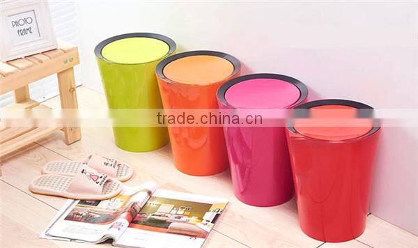 Eco-friendly PP household plastic trash can custom plastic bins
