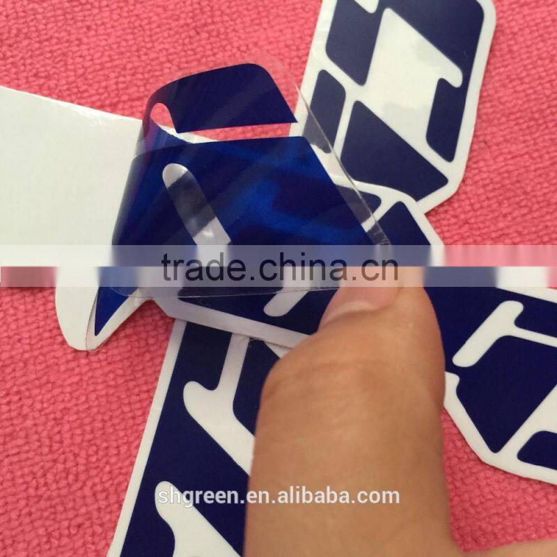 Innoxious PP/PE plastic sticker for gift