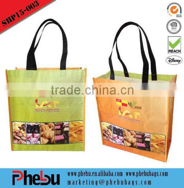 Customized best sell coating non-woven shopping bag(SHP15-003)
