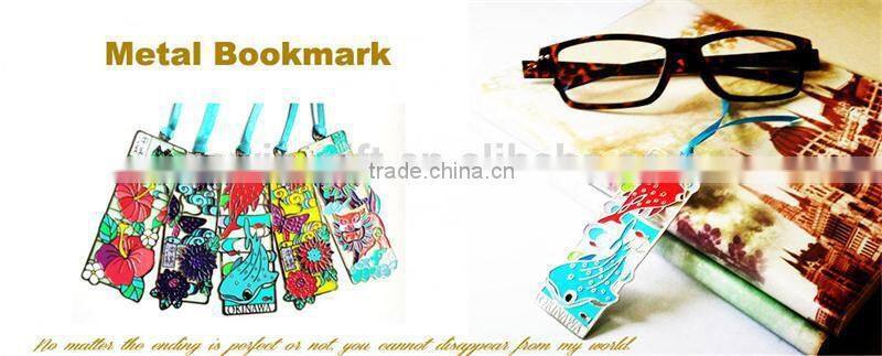 High quality promotional custom metal book mark
